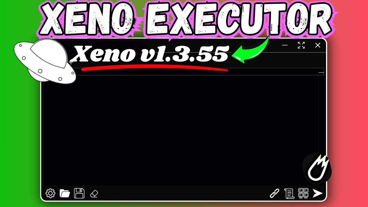 Интерфейс Xeno Executor, работающий в Windows